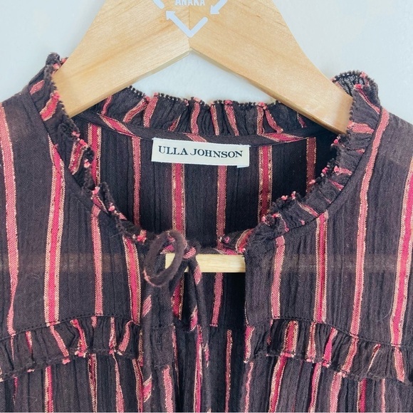 Ulla Johnson Rosalind stripe dress with metallic lurex threads. Size 4 - Picture 8 of 12